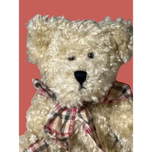 Boyds Bears Plush 6 Inch Jointed Bear Plaid Scarf - Picture 2 of 11